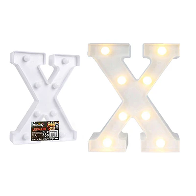 Letra X con luz led 22cm