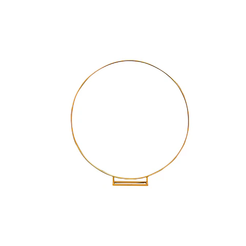 Arco circular base cuadrada dorado 1.8m Solo Estructura 1pc