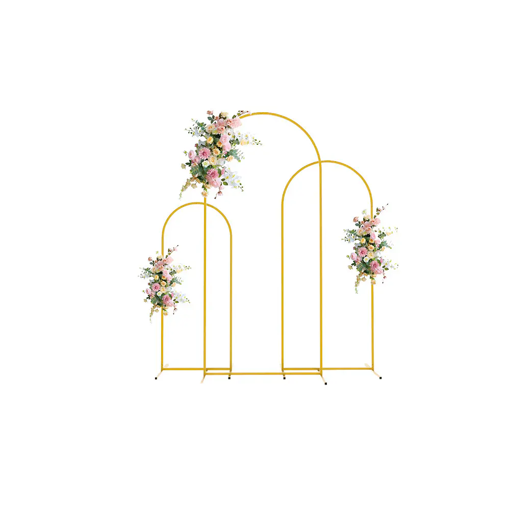 Arco curvado dorado 1.2*2.2m Solo Estructura 1pc