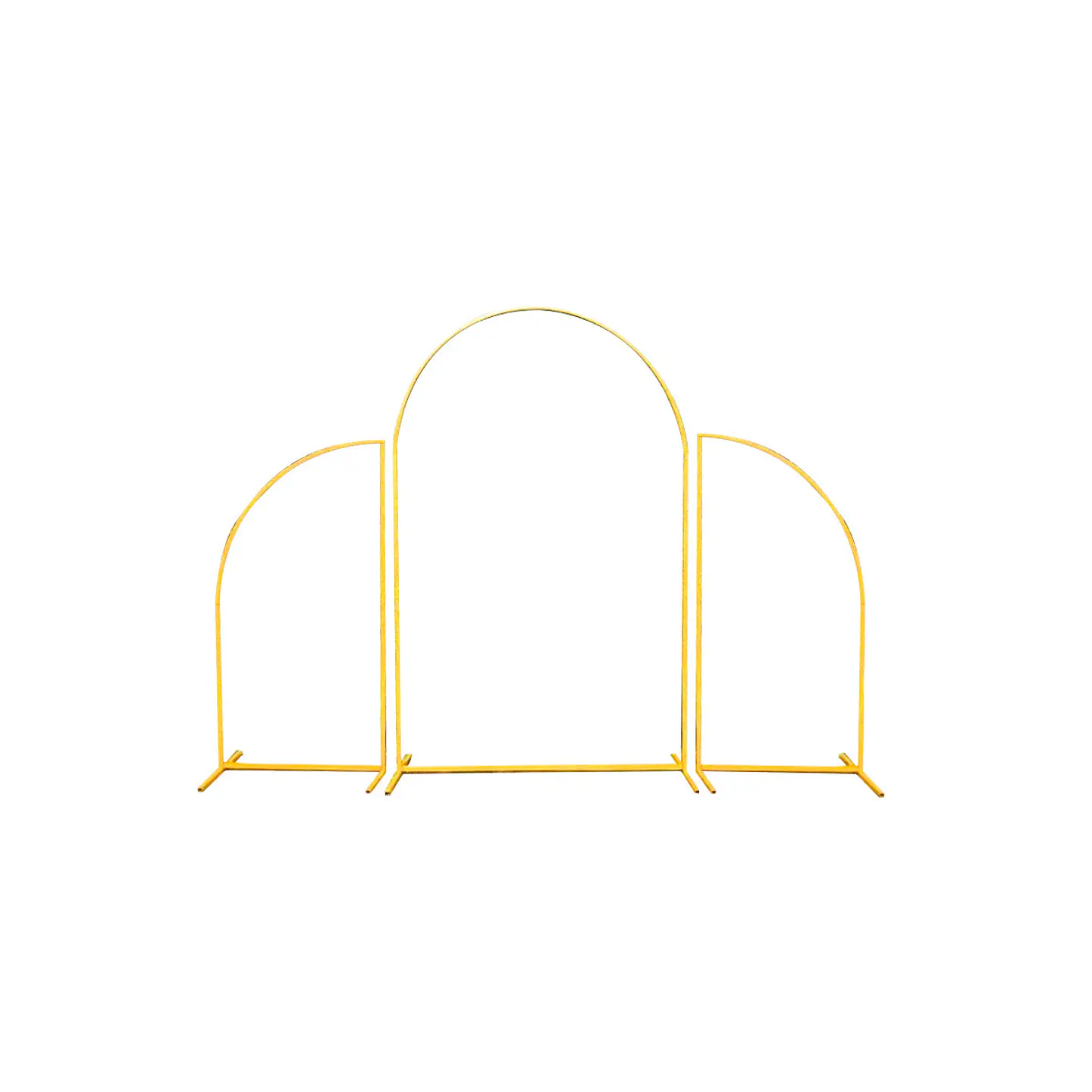 Set arco de corona dorado 3pcs (1pc 1.4*2.2m + 2pcs 1.6*0.8m) Solo Estructura 1