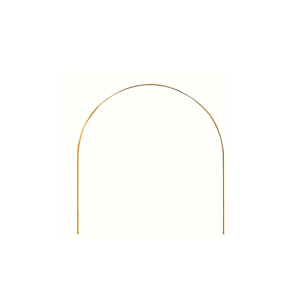 Arco curvado base cuadrada dorado 2.1*2.4m Solo Estructura 1pc