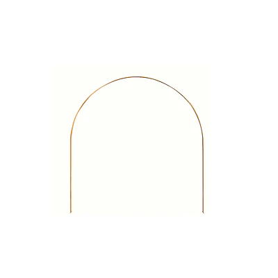 Arco curvado base cuadrada dorado 2.1*2.4m Solo Estructura 1pc