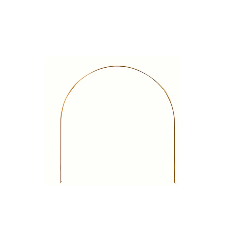 Arco curvado base cuadrada dorado 2.1*2.4m Solo Estructura 1pc