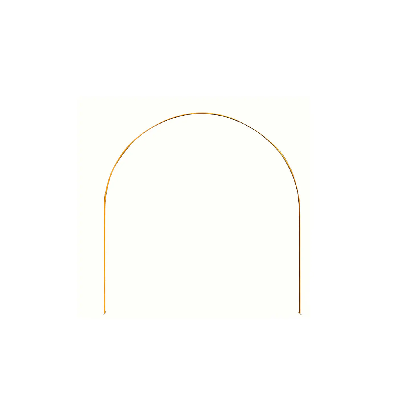 Arco curvado base cuadrada dorado 2.1*2.4m Solo Estructura 1pc 1