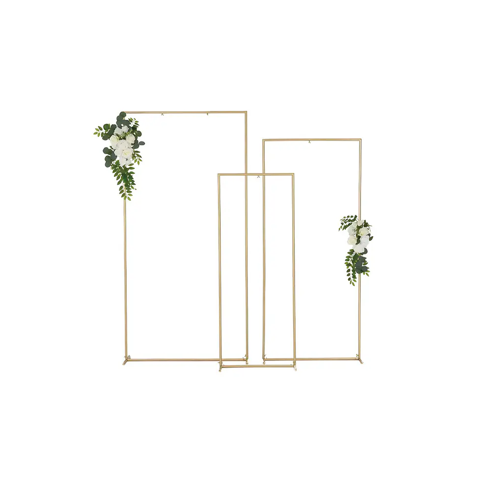 Arco cuadrado dorado 1*2m Solo Estructura 1pc