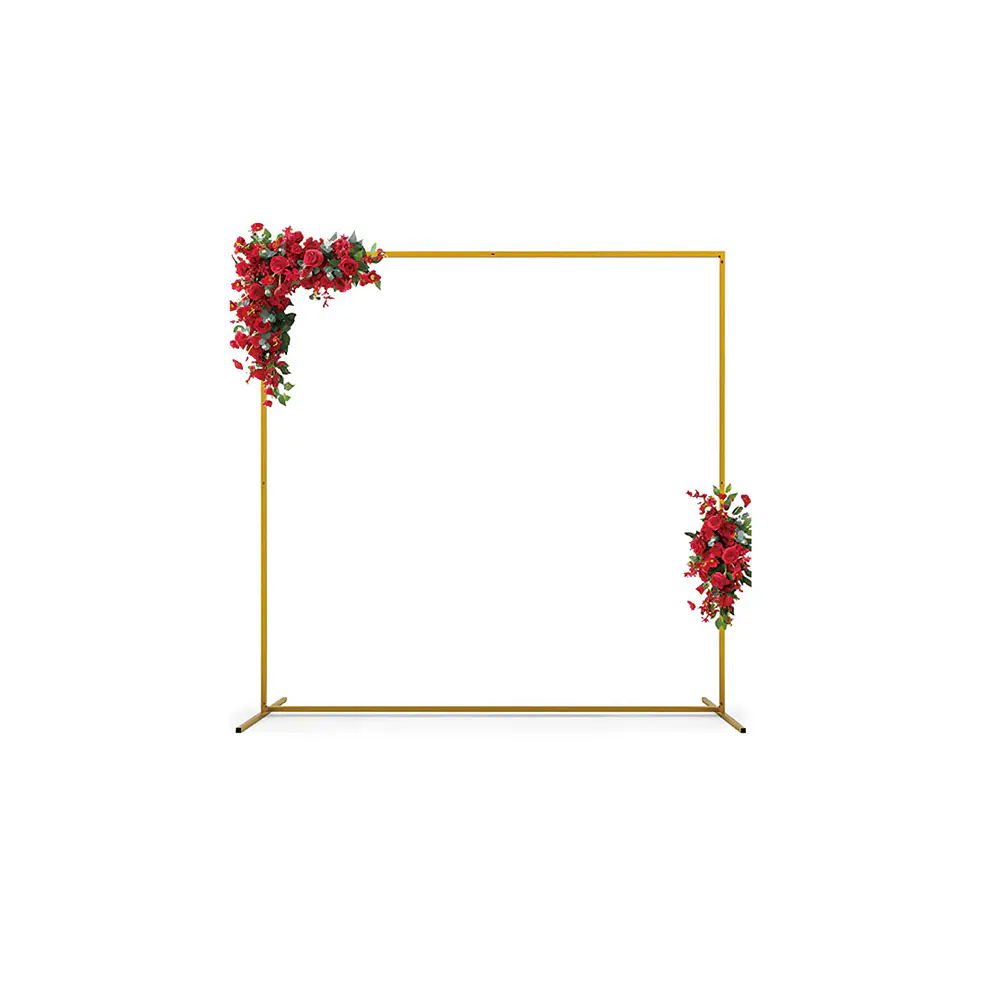Arco rectangular dorado 3*3m Solo Estructura 1pc