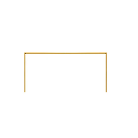Arco rectangular de mesa ajustable dorado 1.88*2.485m Solo Estructura 1pc