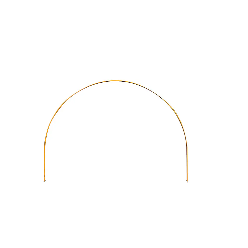 Arco semicircular de mesa ajustable dorado 2.4*1.37m Solo Estructura 1pc