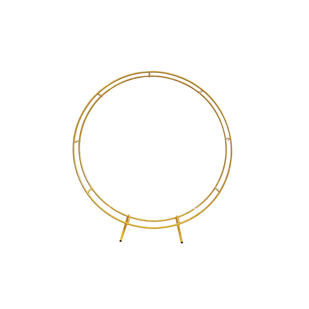 Arco circular doble dorado 1.5m Solo Estructura 1pc