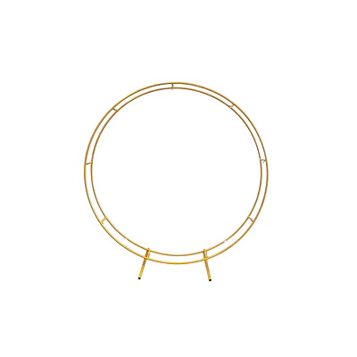 Arco circular doble dorado 1.8m Solo Estructura 1pc