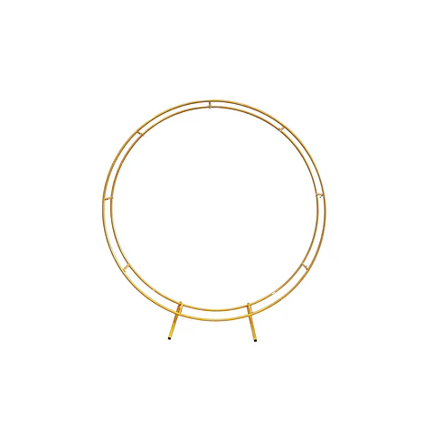 Arco circular doble dorado 2m Solo Estructura 1pc