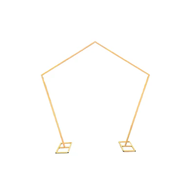 Arco pentagonal dorado 2.5*2.5m Solo Estructura 1pc