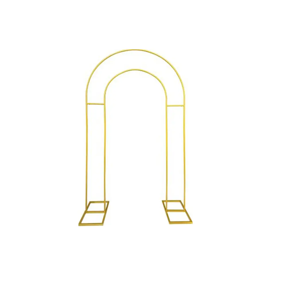 Arco de doble decoración dorado 1.2*2.2m Solo Estructura 1pc