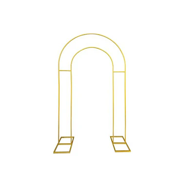 Arco de doble decoración dorado 1.2*2.2m Solo Estructura 1pc