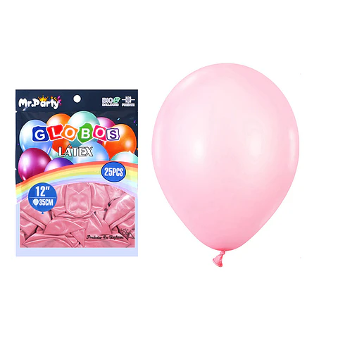 Globos de látex fucsia mate 35cm 25pcs