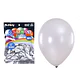 Globos de látex perlado plateado 35cm 50pcs - Miniatura 1