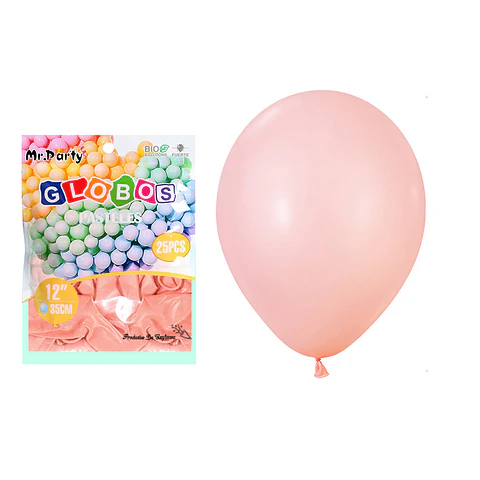 Globos de látex pastel rosa roja 35cm 25pcs
