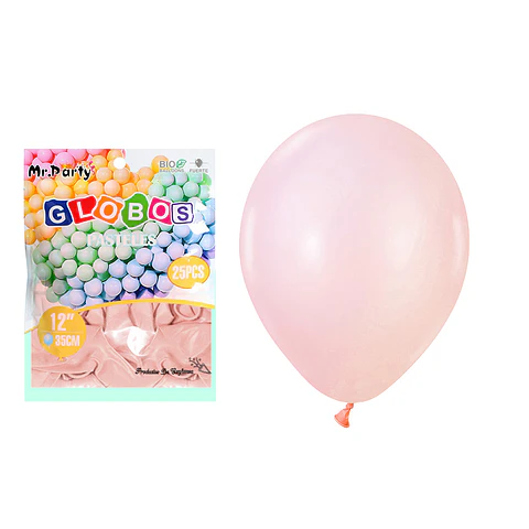 Globos de látex pastel rosa 35cm 25pcs