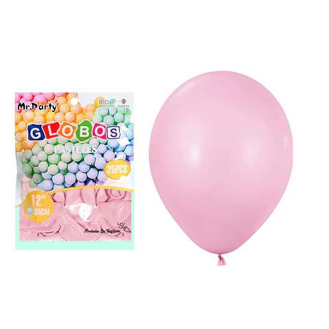 Globos de látex pastel rosa roja 35cm 25pcs