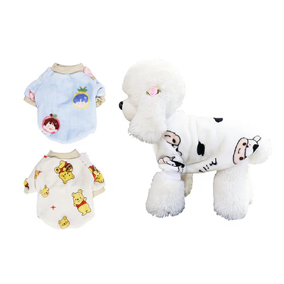 Ropa de franela para mascota XL 35*50*32cm 12pcs Diseño Aleatorio