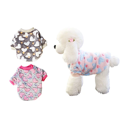 Ropa de franela para mascota XXL 40*55*35cm 12pcs Color Aleatorio
