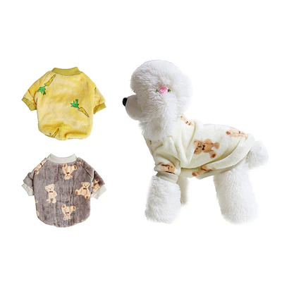 Ropa de franela para mascota XXL 40*55*35cm 12pcs Diseño Aleatorio