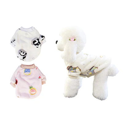 Ropa de franela para mascota XL 35*50*32cm 12pcs Diseño Aleatorio