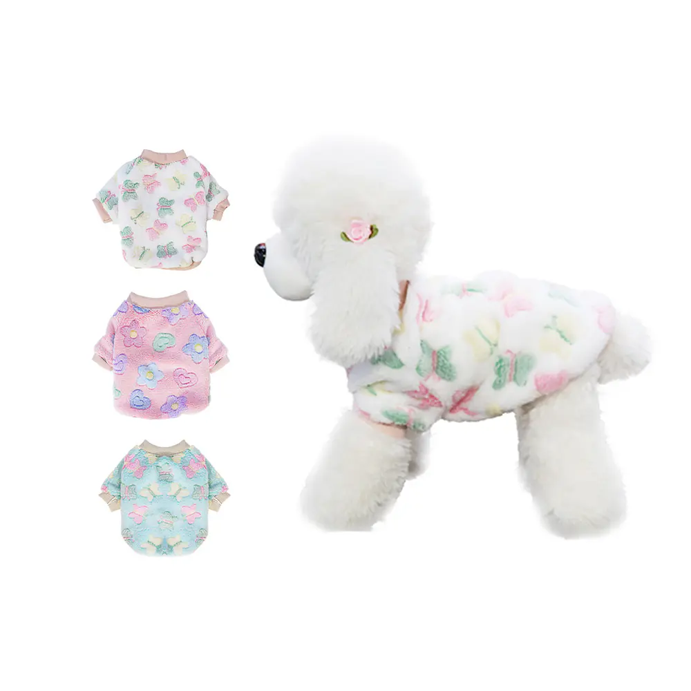 Ropa de franela para mascota XL 35*50*32cm 12pcs Diseño Aleatorio