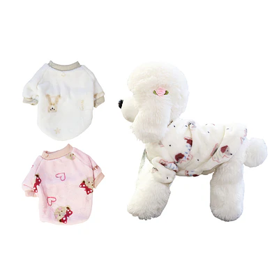 Ropa de franela para mascota XL 35*50*32cm 12pcs Diseño Aleatorio