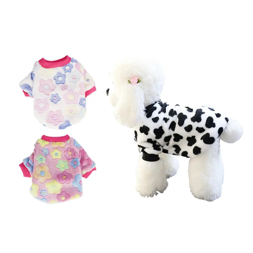 Ropa de franela para mascota XXL 40*55*35cm 12pcs Diseño Aleatorio