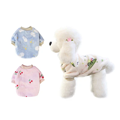 Ropa de franela para mascota XL 35*50*32cm 12pcs Diseño Aleatorio