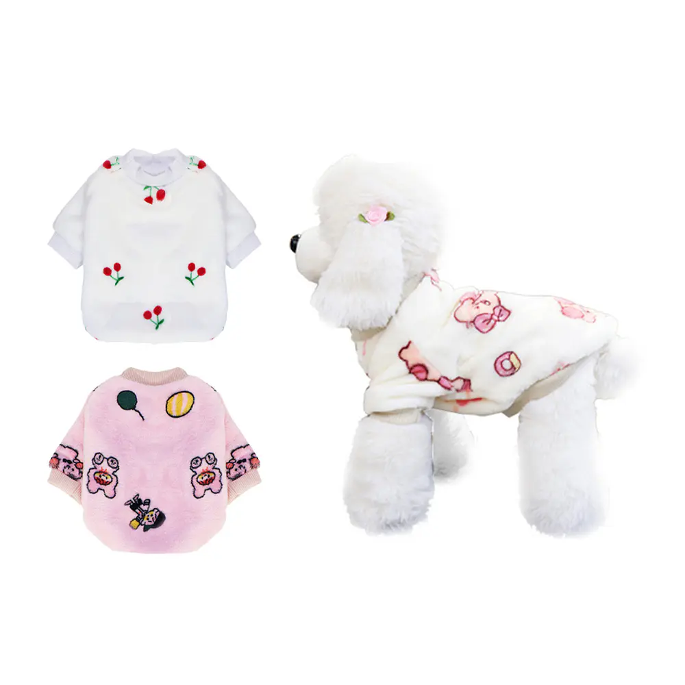 Ropa de franela para mascota XXL 40*55*35cm 12pcs Diseño Aleatorio