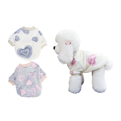 Ropa de franela para mascota L 30*45*29cm 12pcs Diseño Aleatorio