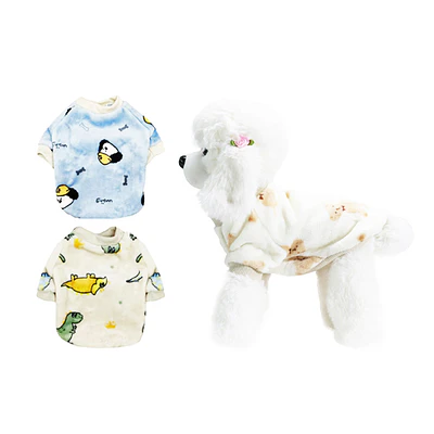 Ropa de franela para mascota L 30*45*29cm 12pcs Diseño Aleatorio