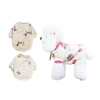 Ropa de franela para mascota XL 35*50*32cm 12pcs Diseño Aleatorio