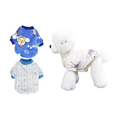 Ropa de franela para mascota XXL 40*55*35cm 12pcs Diseño Aleatorio