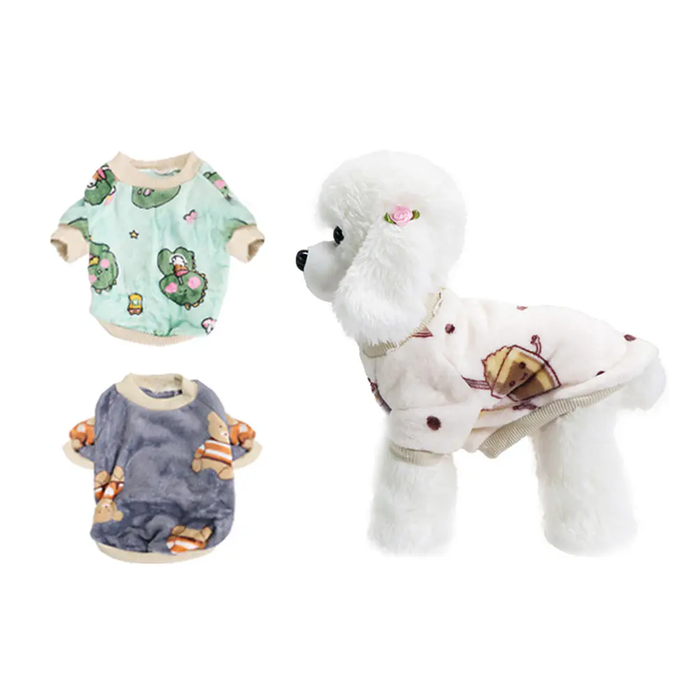 Ropa de franela para mascota XL 35*50*32cm 12pcs Diseño Aleatorio