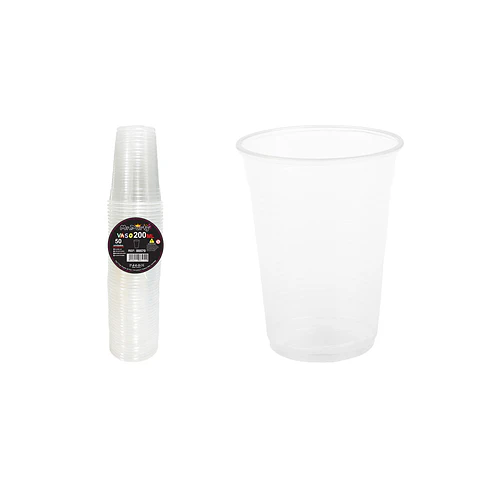 Vasos plásticos transparente 200ML 50pcs