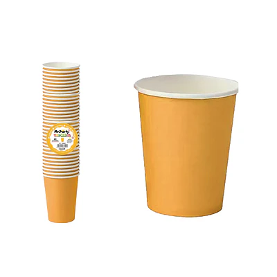 Vasos de papel marrón 200ml 40pcs