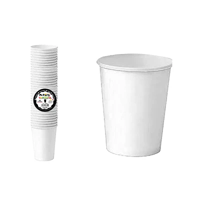 Vasos de papel blanco 200ml 40pcs