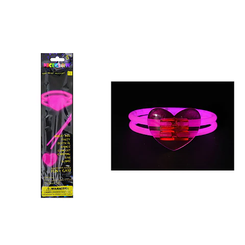 Pulsera luminosa corazón 5*200mm color aleatorio