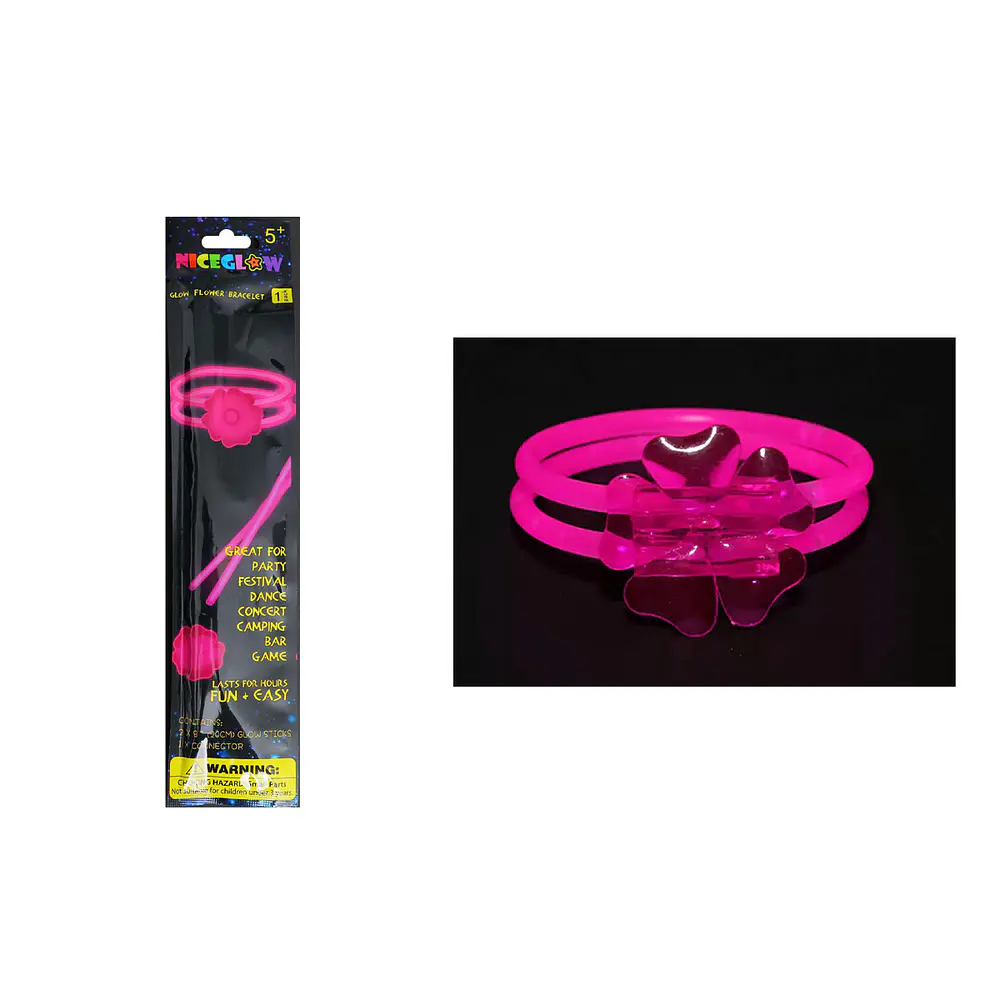 Pulsera luminosa flor 5*200mm color aleatorio