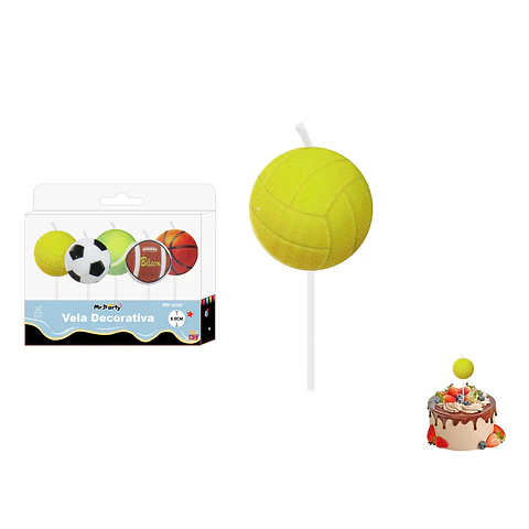 Vela de balón mixto 6.5cm 5pcs