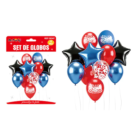 Set de globos con estrellas 12pcs
