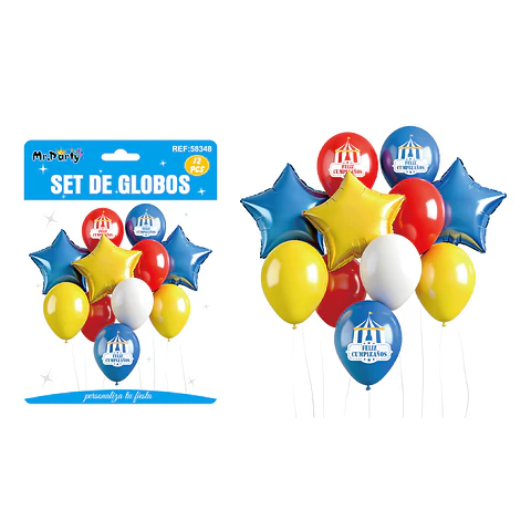 Set de globos con estrellas 12pcs