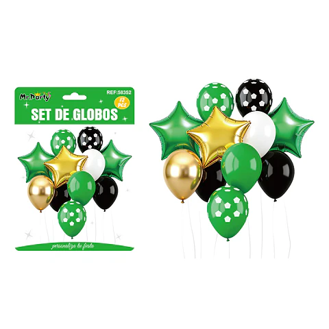 Set de globos con estrellas 12pcs