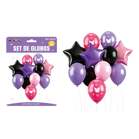 Set de globos con estrellas 12pcs