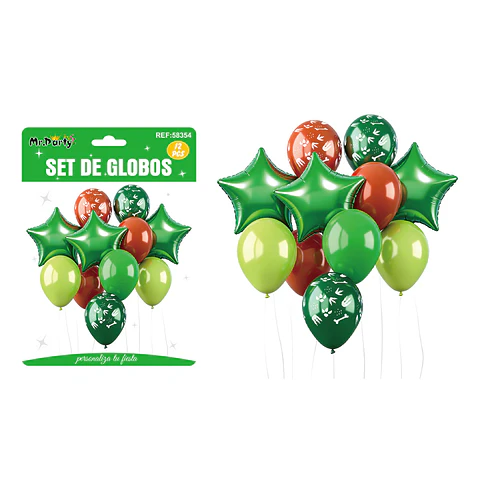 Set de globos con estrellas 12pcs