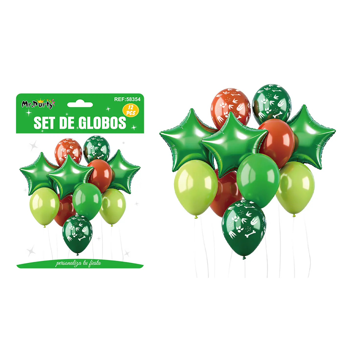 Set de globos con estrellas 12pcs 1