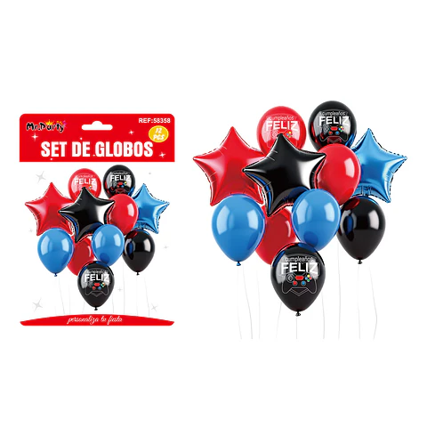 Set de globos con estrellas 12pcs